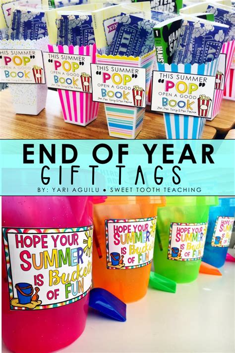 summer gift tags for students